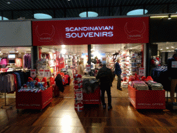 Scandinavian souvenir shop at the Arrivals Hall of Copenhagen Airport
