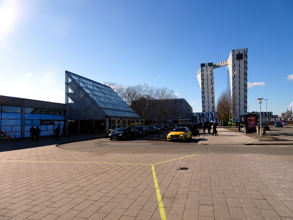 Front of the Bella Center and the AC Hotel Bella Sky Copenhagen at the Ørestads Boulevard