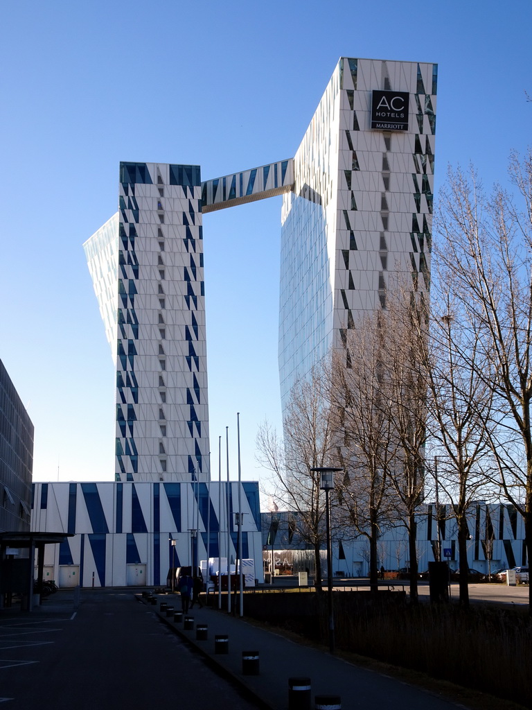 Front of the AC Hotel Bella Sky Copenhagen at the Ørestads Boulevard