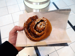 Danish cinnamon roll at the Field`s shopping mall