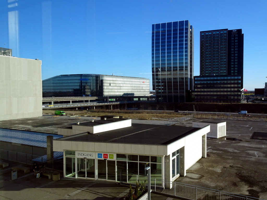 The Crowne Plaza Copenhagen Towers and the Rambøll building, viewed from the Field`s shopping mall