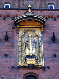 Relief at the facade of the Copenhagen City Hall at City Hall Square