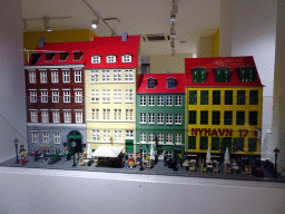 Nyhavn houses made out of LEGO bricks in the LEGO store at Vimmelskaftet street