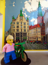 Amagertorv square made out of LEGO bricks in the LEGO store at Vimmelskaftet street