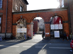 Entrance to the Kunsthal Charlottenburg art gallery at the southwest side of the Nyhavn harbour