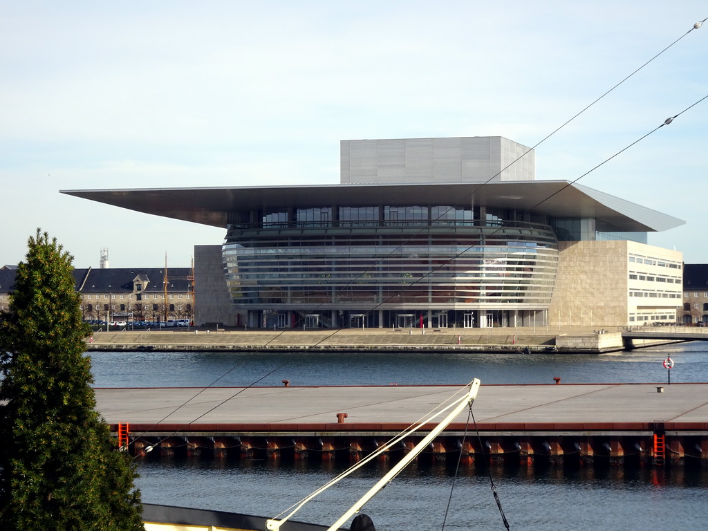 The Copenhagen Opera House, viewed from the Amaliehaven garden of the Amalienborg Palace