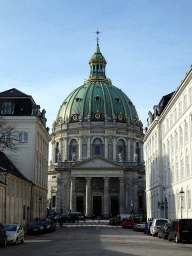 Frederiksgade street and Frederik`s Church