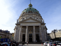 Front of Frederik`s Church at the Frederiksgade street