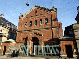 Front of St. Ansgar`s Cathedral at the Bredgade street