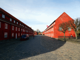 The main street of the Kastellet park, viewed from the south side