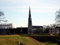 St. Alban`s Church, viewed from the ramparts of the Kastellet park