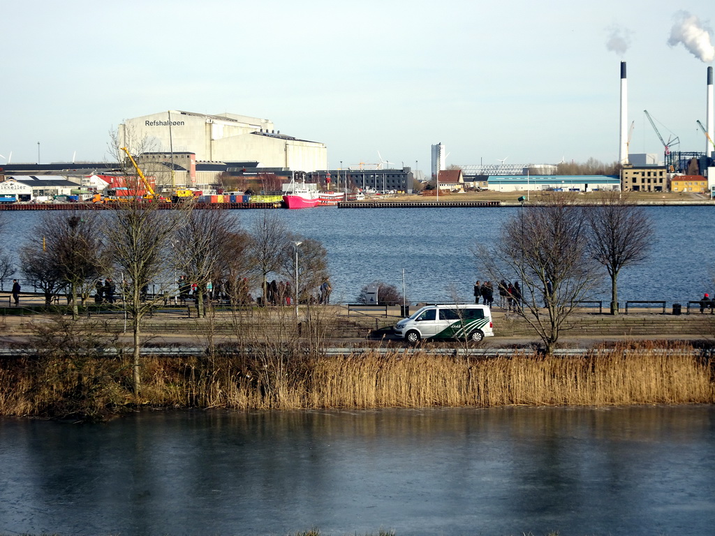 The Langelinie pier, viewed from the ramparts of the Kastellet park