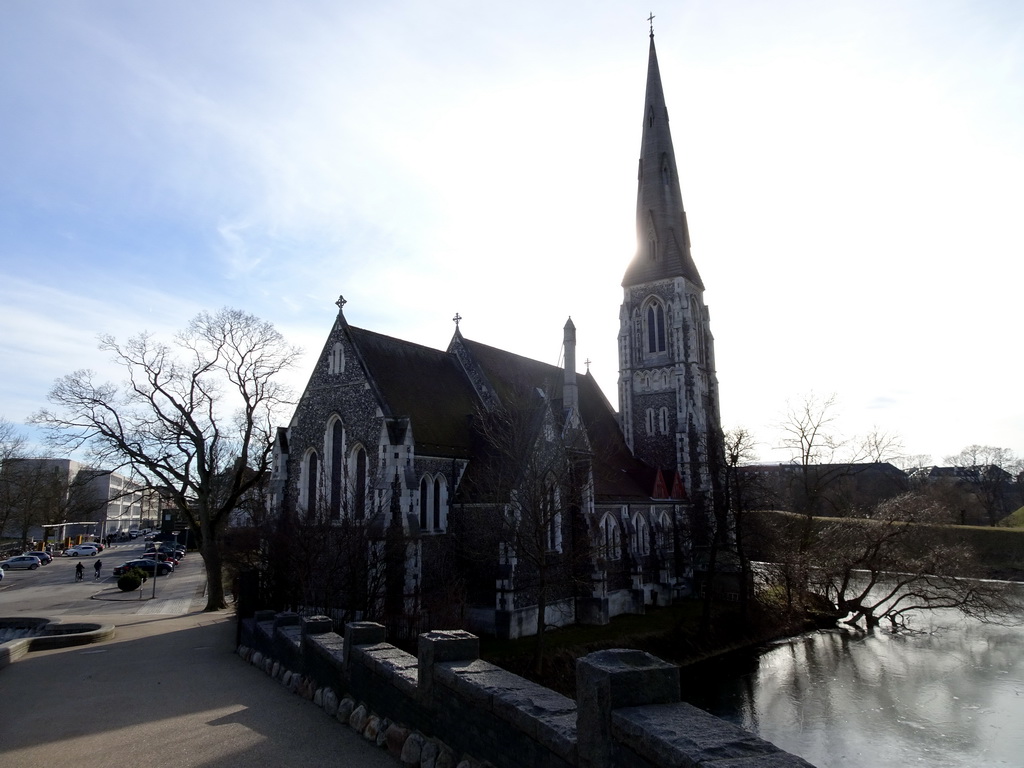 St. Alban`s Church, viewed from the Gefion Fountain