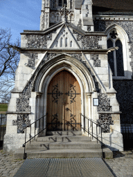 Southwest entrance to St. Alban`s Church
