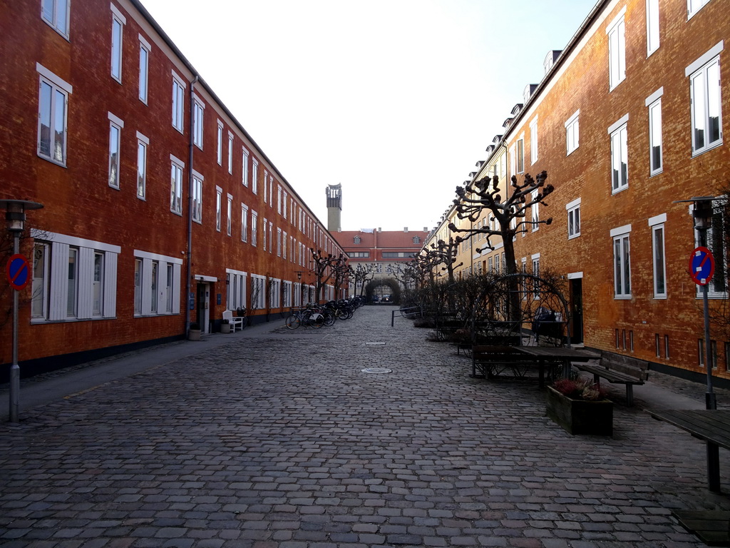 The Rosengade street, viewed from the Kronprinsessegade street