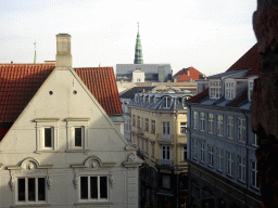 copenhagen_2_277 - 267 kb - 1024x768 - The Købmagergade street and the tower of the St. Nicholas Church, viewed from the ramp of the Rundetaarn tower The Købmagergade street and the tower of the St. Nicholas Church, viewed from the ramp of the Rundetaarn tower