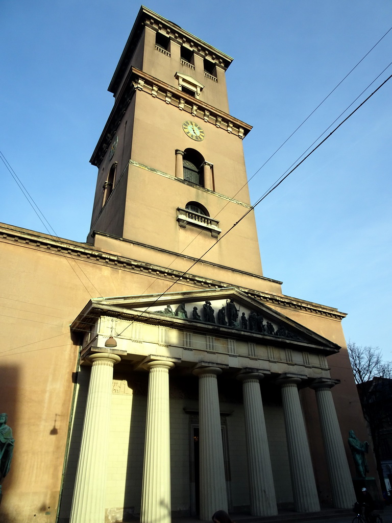 The west side of the Copenhagen Cathedral at the Nørregade street