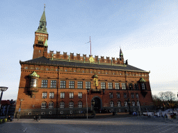 Front of the Copenhagen City Hall at City Hall Square