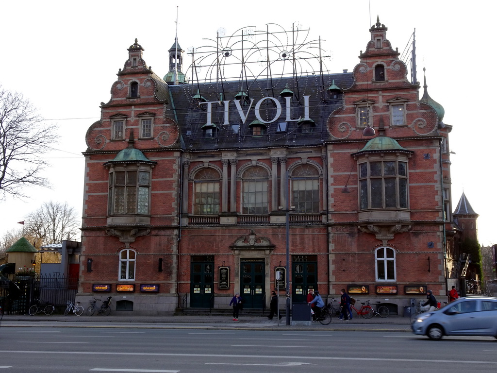 Front of the H.C. Andersen Castle at the Tivoli Gardens at City Hall Square