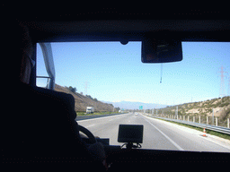 Corinth region, from tour bus