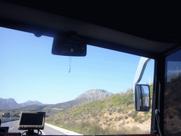 Acrocorinth, from tour bus