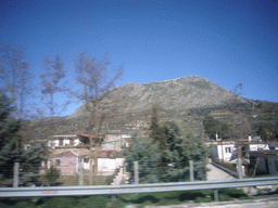 Acrocorinth, from tour bus