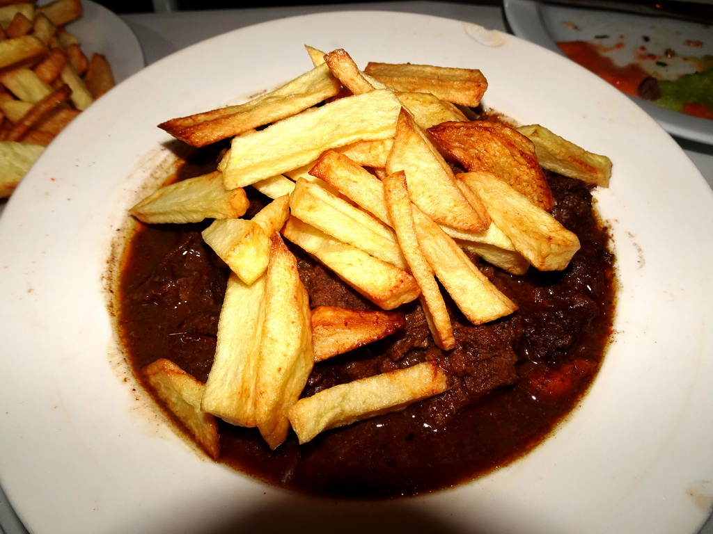 `Carne en Salsa` at the Casa Mundo restaurant