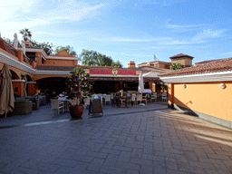 Front of the Seven 7 Cafe at the Calle de Emramada street