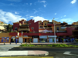 Apartment building at the Avenida de Bruselas, viewed from the rental car