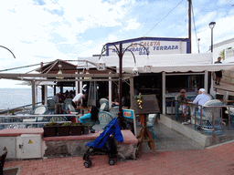 Front of the Restaurante La Caleta at the Calle El Muelle street