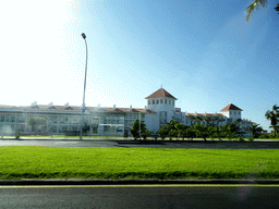 The Hotel Riu Arecas, viewed from the rental car on the Avenida Virgen de Guadalupe street