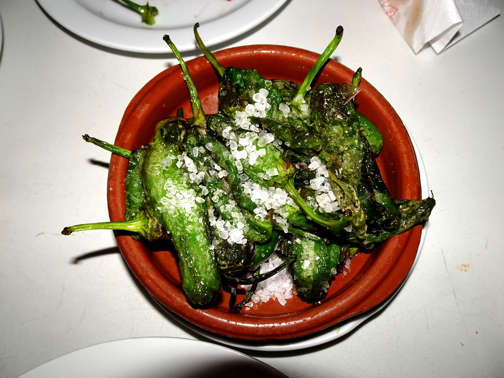 `Pimientos de Padron` at the Casa Mundo restaurant