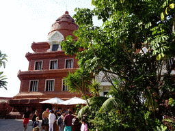 Back side of the entrance of the Siam Park water theme park