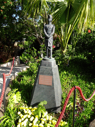 Statue of Prince Mahidol of Thailand visiting Tenerife in 1913, at the Siam Park water theme park