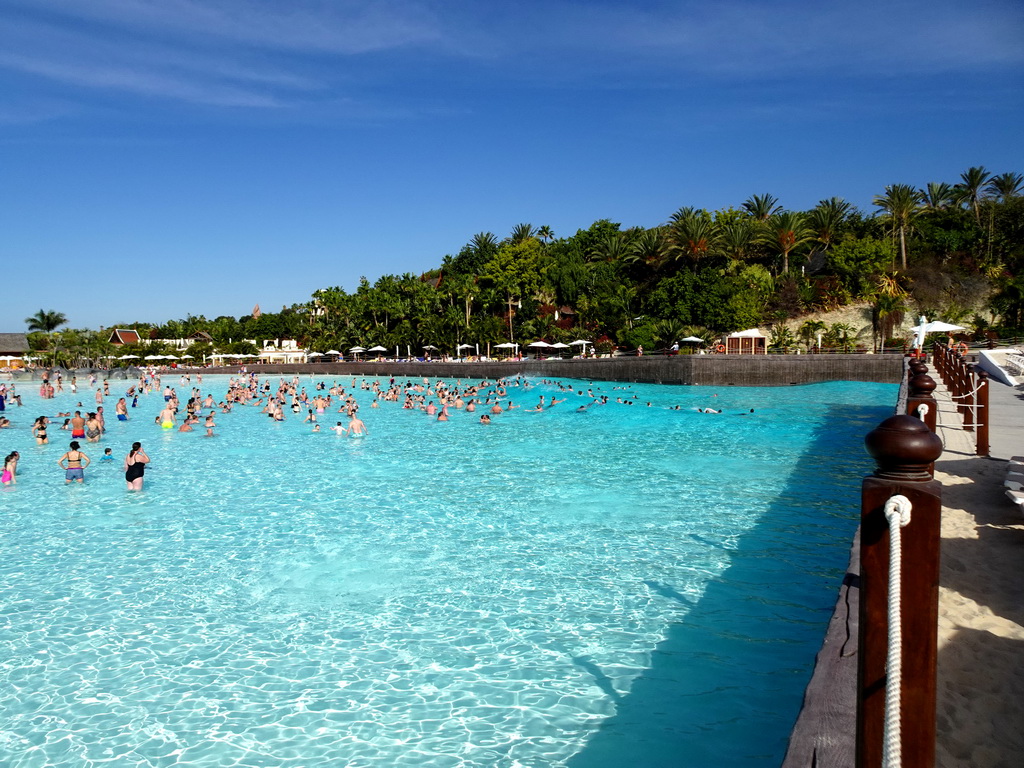 Wave at Siam Beach at the Siam Park water theme park