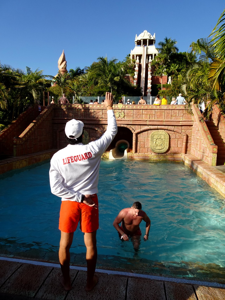 The Tower of Power attraction at the Siam Park water theme park