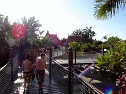 Walking bridge at the Siam Park water theme park