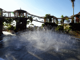 Fountain at the Bodhi Trail attraction at the Siam Park water theme park