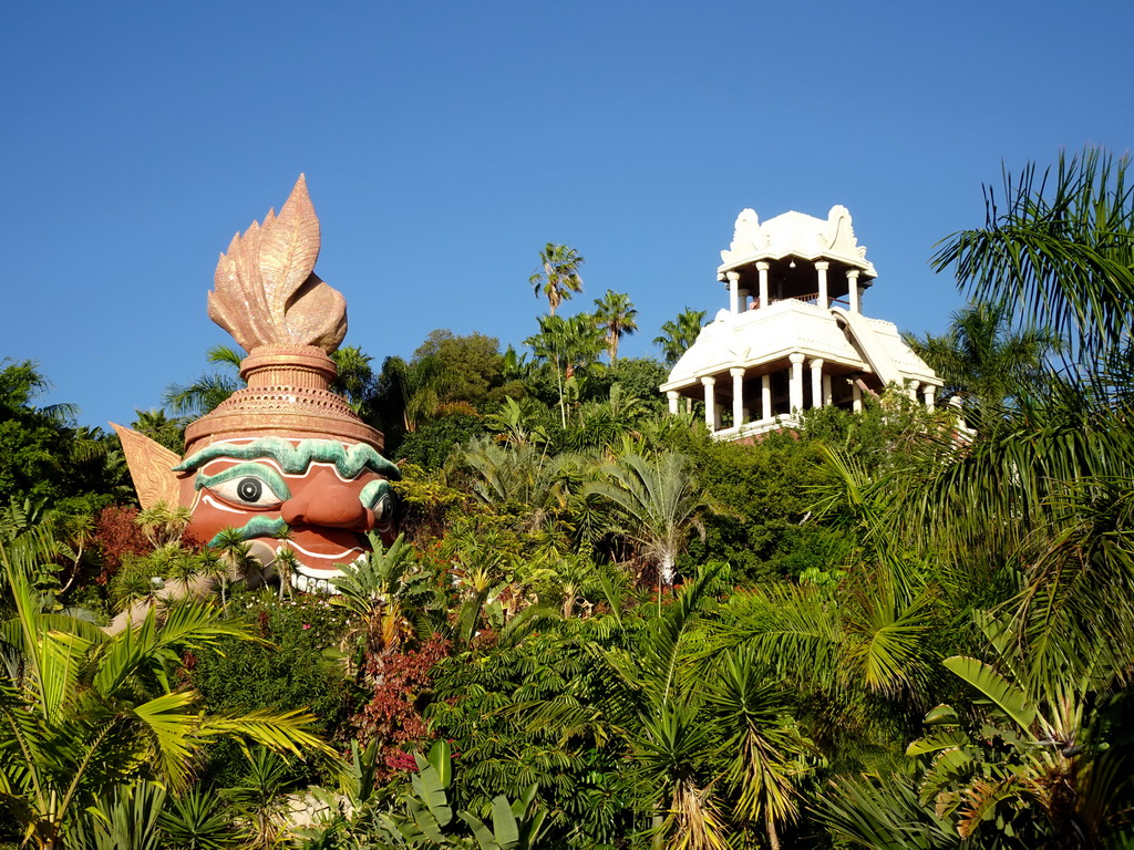 The Giant and the Tower of Power attractions at the Siam Park water theme park