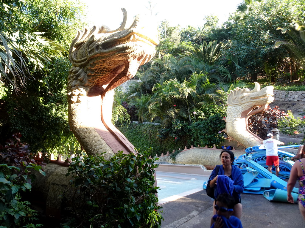 The Naga Racer attraction at the Siam Park water theme park