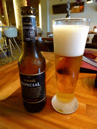 Dorada Especial beer at the Char Restaurant