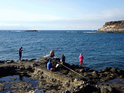 Fishermen at the Playa El Cobero beach