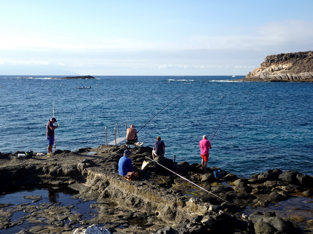 Fishermen at the Playa El Cobero beach