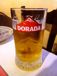 Dorada beer at the Restaurant Paquita Bello
