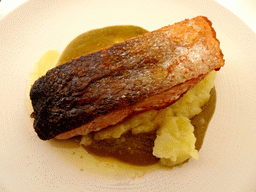 `Salmon Grill` at the Restaurante La Farola del Mar