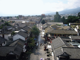 View on the Old Town of Dali and the South Gate, from the Wu Hua Building