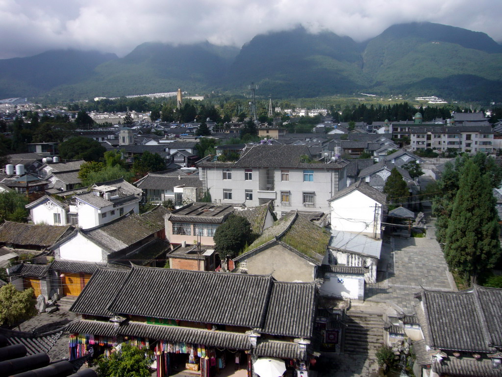 View on the Old Town of Dali, from the Wu Hua Building