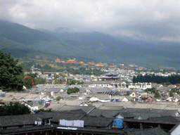View on the Old Town of Dali and Chongsheng Temple, from the Wu Hua Building