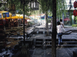 Miaomiao and Miaomiao`s mother in Foreigner`s Street in the Old Town of Dali