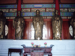 Bronze statues of kings in Chong Sheng Temple